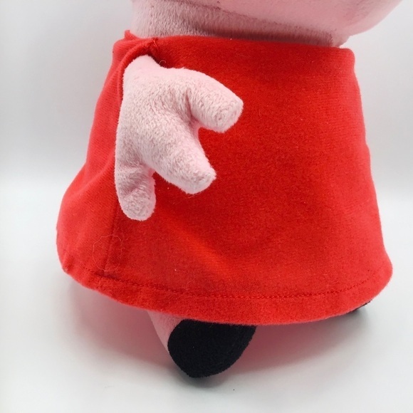 PEPPA Pig 12” Plush Toy Doll Stuffed Animal Toy Cartoon Pink Red Dress - Picture 6 of 9